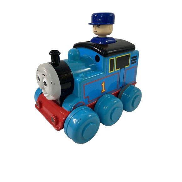 1997 Thomas the Tank Engine Push-N-Go Toy Train Vintage Tomy Works - Picture 1 of 6